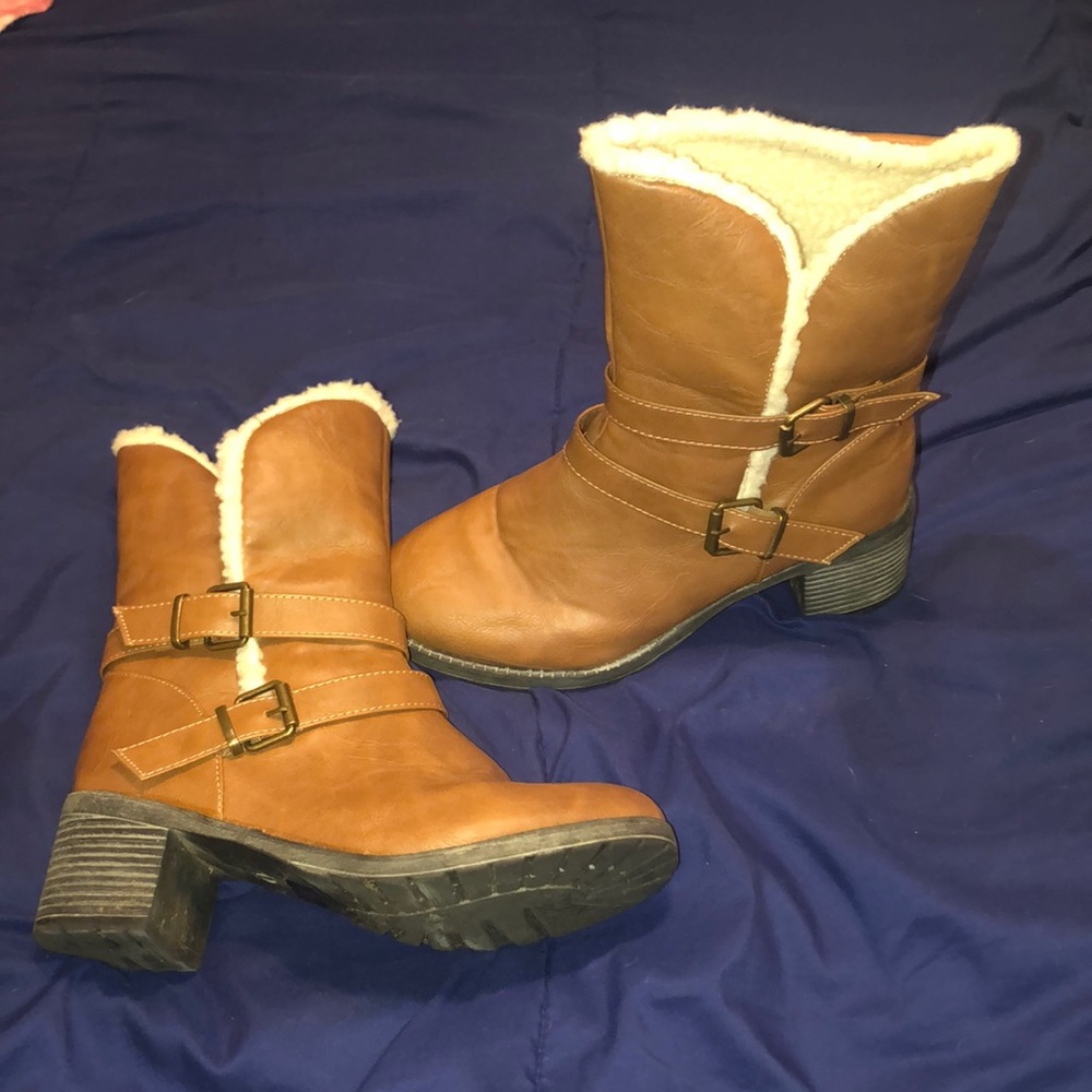 Tan boots